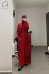 Daniel Andresen loose cardigan Hylia red